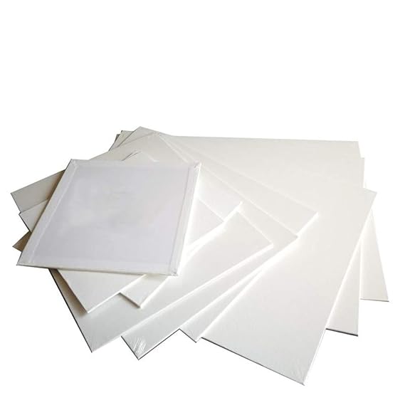 Easy Kunst GmbH Malkarton Leinwandbrett Malpappe Malplatten Rechteckig 280 g/m² Baumwolle Gr. 20x30 cm