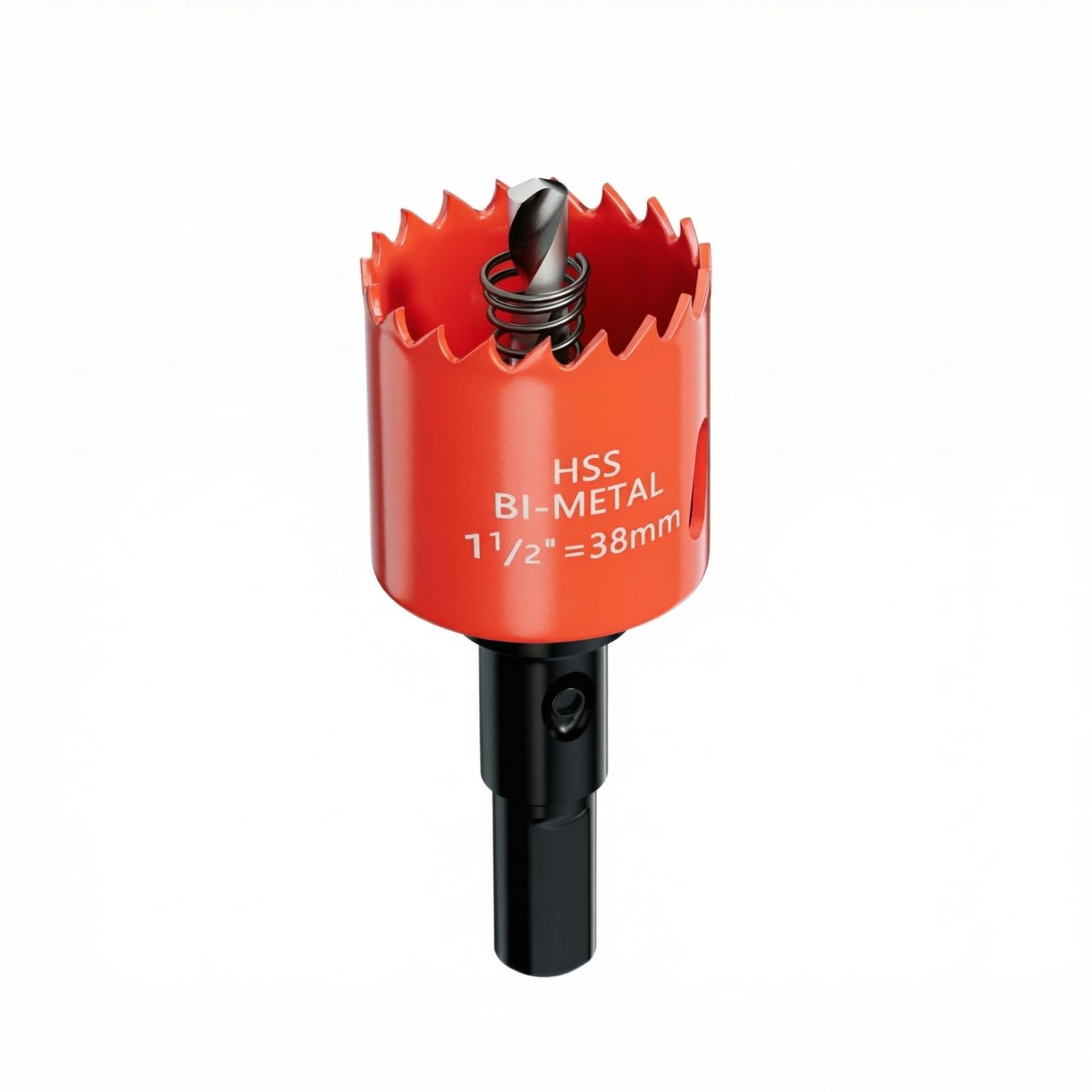 Photo 1 of 1.5 Inch Hole Saw, 1 1/2 Hole Saw, M42 HSS Bi-Metal Hole Cutter, Triangular Shank Hole Saw Drill Bit with Spring for Wood, Plywood, Plastic, Gypsum Board, Various Thin Metal Sheet