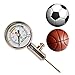 Firelong Accurate Ball Pressure Gauge Air Pressure Gauge Heavy Duty Metal Made,Test and Adjust The Pressure Analog Ball Pressure Gauge for Football Soccer Rugby Basketball Volleyball and Other Balls