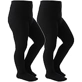 Marchare Baby Girls Tights Cable Knit Solid Leggings Winter Warm Stockings For Toddler Girls 2/3 Pack 2-10 Years