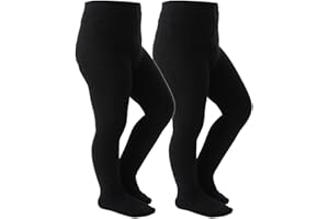 Marchare Baby Girls Tights Cable Knit Solid Leggings Winter Warm Stockings For Toddler Girls 2/3 Pack 2-10 Years