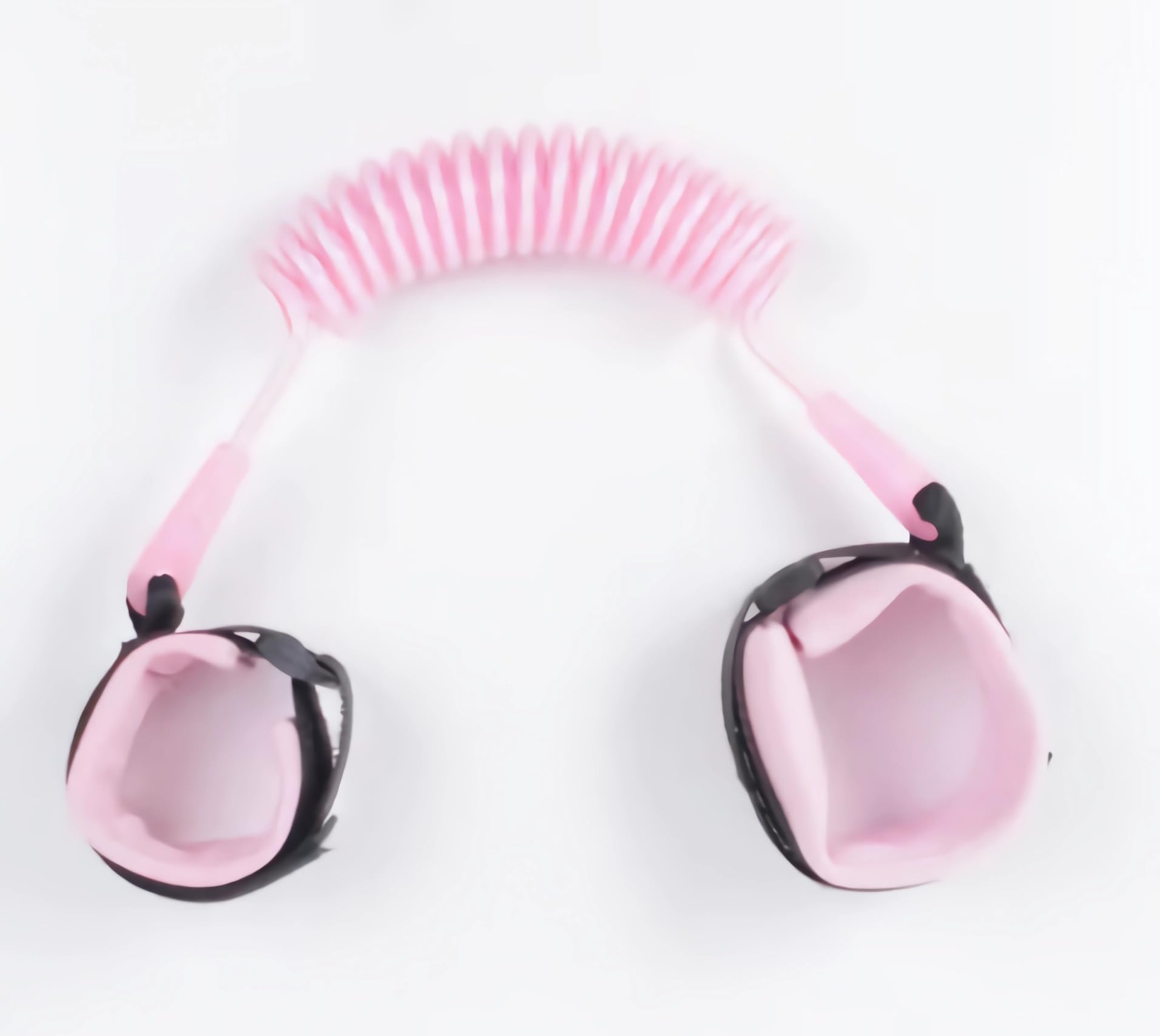 Eidyer Anti Lost Safety Wrist Link Belt, Children Harness Belt Safety Adjustable 1.5M/4.92ft Baby Toddler Reins Safety Strap Leash Walking Hand Belt Elastic Wire Rope (Pink)