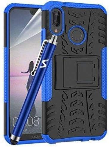 Panaaz Fashion For Huawei P20 Lite Case - Heavy Duty Tough Rugged Shockproof Hybrid Kickstand Hard Case Cover for Huawei P20 Lite (Blue)