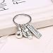 Sports Party Favor Keychains Fitness Gym Keyring with Quotes Dumbbell and Kettlebell Engraved Strong is Beautiful Pendant Keychain
