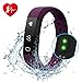 Fitness Tracker DIWUER Smart Watch with Heart Rate Monitor Calorie Counter Pedometer Sport Sleep Activity Tracker Waterproof Bracelet Wristband for iPhone Android Phone(Purple)