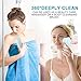Facial Cleanser Brush, 3 in 1 Electric Rotating Facial Cleansing Brush USB Rechargeable Sonic Face Cleaners Scrubber SPA Skin Care Tool Beauty Instrument (Blue)