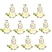 10 pieces screw cap turtle Glass Vial Pendant necklace pendant mini wishing bottle charms (green turtle)
