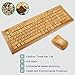 SNGU SG-KG308-N+MG93-N 2.4GHz Full Bamboo Handmade Wireless Keyboard and Mouse Combo(3 Key Pads)