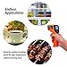 WeePro Digital Infrared Thermometer Non-contact Laser Temperature Gun -58℉ to 1022℉ (-50℃～550℃), Temp Controller Gauge for Kitchen, BBQ, Cooking, Industrial, Car, Auto Maintenance with Adjustable EMS