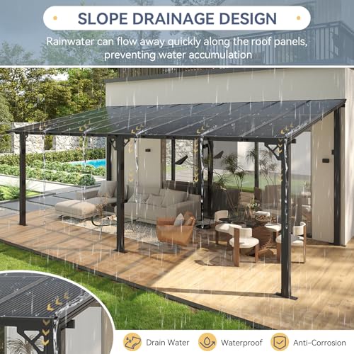 Breezestival 10x20 Wall-Mounted Hardtop Gazebo Review: Lean-To Patio Shelter image 23