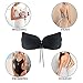 SKST Strapless Bra, Women's Self Adhesive Silicone Invisible Reusable Push-up Bras with Drawstring for Backless Dress by (B, Black)
