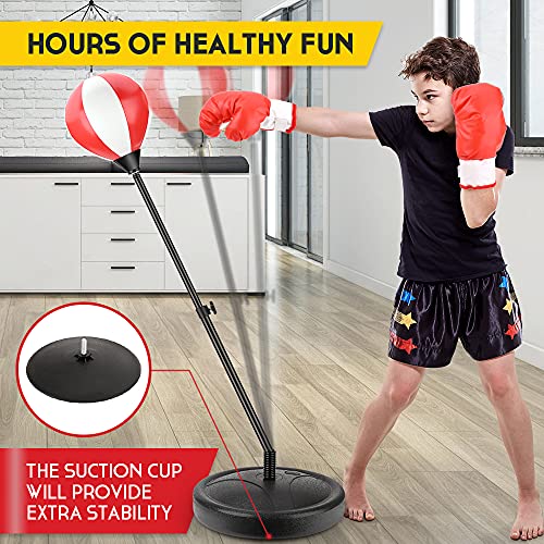 Punching Bag for Kids, Boxing Bag Set for Age 5, 6, 7, 8, 9