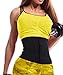 GainKee Waist Trimmer Sweat AB Belt Neoprence Waist Trainer for Fast Tummy Weight Loss Women Adjustable Sauna Suit (Black, X-Small)