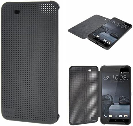HTC M9+ Case,Smart Wake Up/Sleep,HTC Dot View Case for HTC M9+, Folio Dot View Cover Case For HTC M9+(GREY)