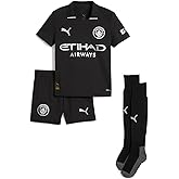 PUMA Manchester City FC Little Kids 2025/26 Soccer Away Mini Kit - Black