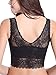 Intimate Portal Women Madison Lace Bra - Full Coverage Lightly Padded Wire Free Bralette Black 34C