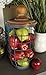 Deco 79 Farmhouse Cylinder Fir Wood and Metal Mesh Wire Jar 7
