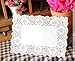 DECORA 9X6.5 Inch Rectangle White Paper Doilies for Birthday Party Wedding Tableware Decoration,Pack of 200