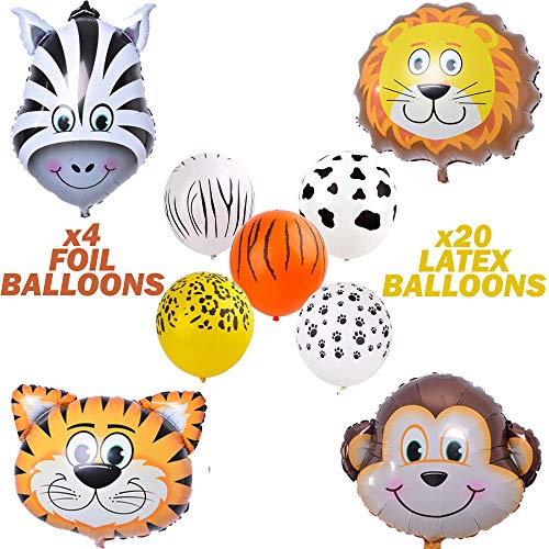 Zoo-Jungle Animals Party-Supplies Decorations Balloons