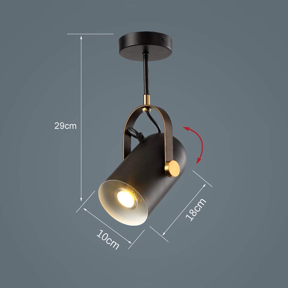 Skingk Loft Light Spot Led Lámpara de Techo Industrial Vintage ...