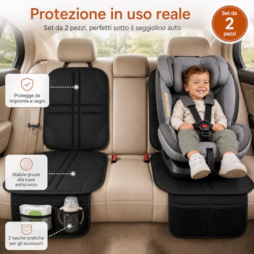 Generico Car Seat Protector, Universal Protective Car Seat Cover, Anti-Scratch and Dirt Resistant Seat Protector for Children, Pets and Daily Use