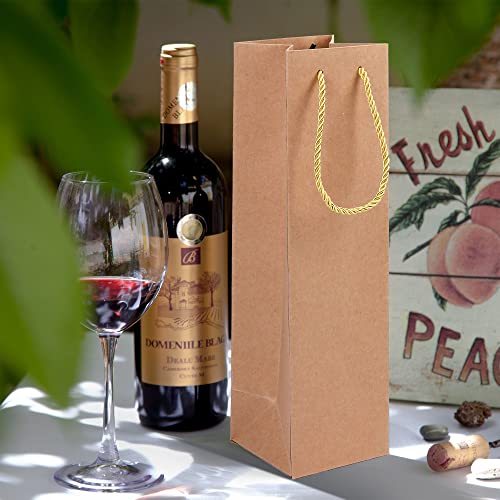 LotFancy Kraft Wine Bags 12 Pack, 4\