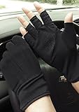 JIAHG Men Summer Driving Gloves Women Sunscreen Half Finger Fingerless Gloves Lightweight Summer UV Protection Cycling Gloves Breathable Gym Fitness Workout Motorcycling Cotton Gloves