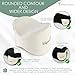 The Wayanna Collection Back Pain Relief Knee Pillow: Contoured Orthopedic Memory Foam Side Sleeper and Pregnancy Wedge Pillows for Sciatic Nerve Joint Leg and Lower Back Aches
