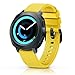 ANCOOL Compatible Gear Sport Band Replacement 20mm Silicone Watch Band Compatible Gear Sport/Galaxy Watch (42mm)/Ticwatch E/Ticwatch 2/Vivoactive 3 Watch - Small Yellow