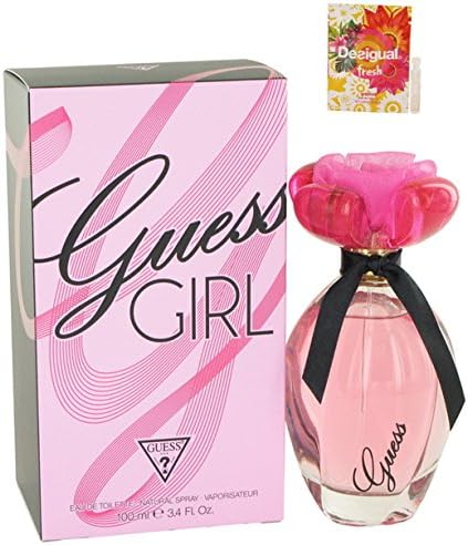 G U E S S Girl Perfume For Women Eau De Toilette Spray 3.4 oz.100 ml. + Free! Sample Perfume Desigual Fresh 0.05 oz Vial