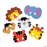 Fun Express DIY Animal Masks Craft Kit - Makes 12