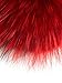 LITHER Genuine Raccoon Fur Pom Pom Puff Ball Car Keyring/Bag Purse Charm (red)