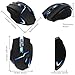 Zelotes F-16 Wireless Gaming Mouse with USB Receiver, High Precision 2400DPI 4 Adjustable DPI Levels, 6 Buttons, Cool LED Lights, Ergonomic Computer Game Mice For for Gamer,PC,Mac,Laptop,Macbook,Blackthumb 2