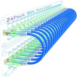 Sokqovt Cat6a Patch Cables Slim 15ft