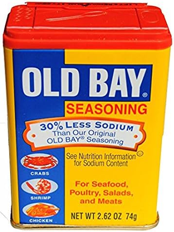 Old Bay Seasoning 30% Less Sodium 2.62 oz. each (Pack of 2)