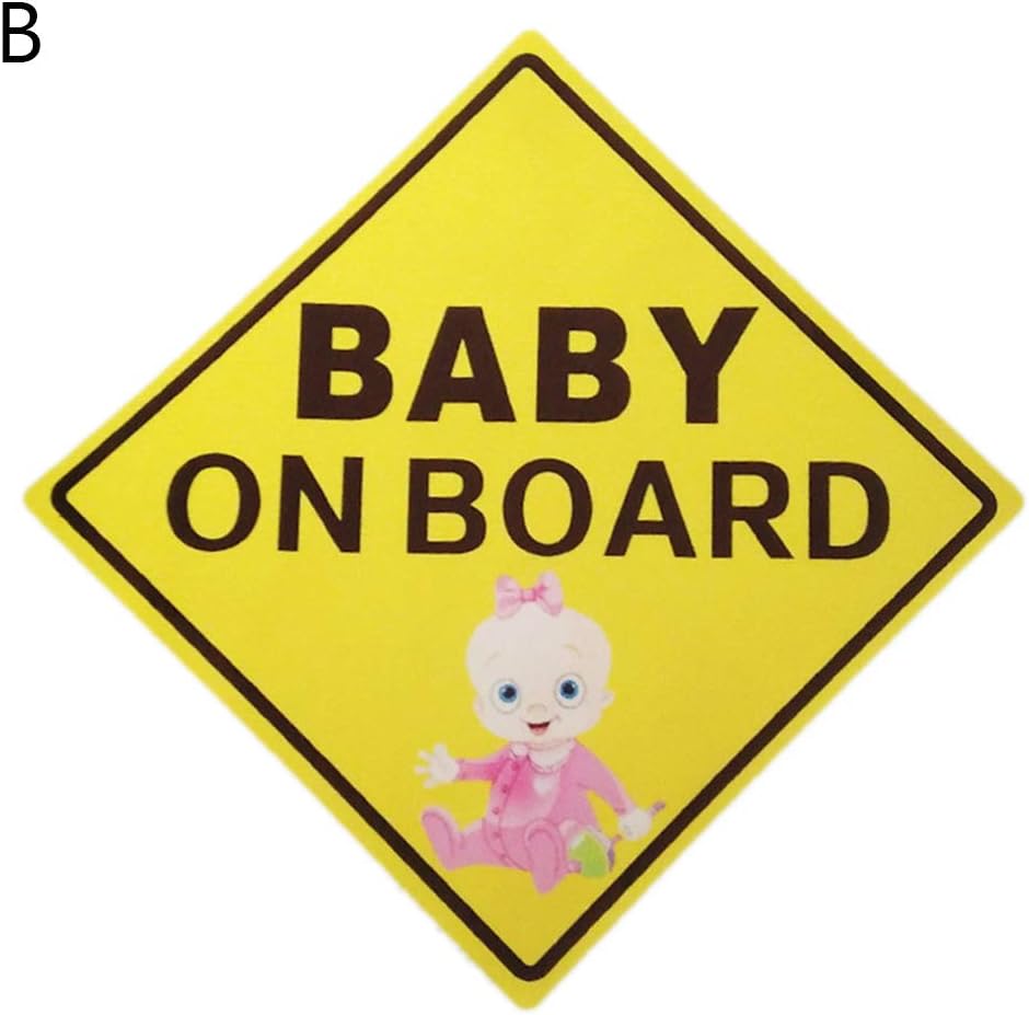 nieliangw0q Baby on Board Car-Styling Vehicle Body Windshield Reflective Sticker Decals - B