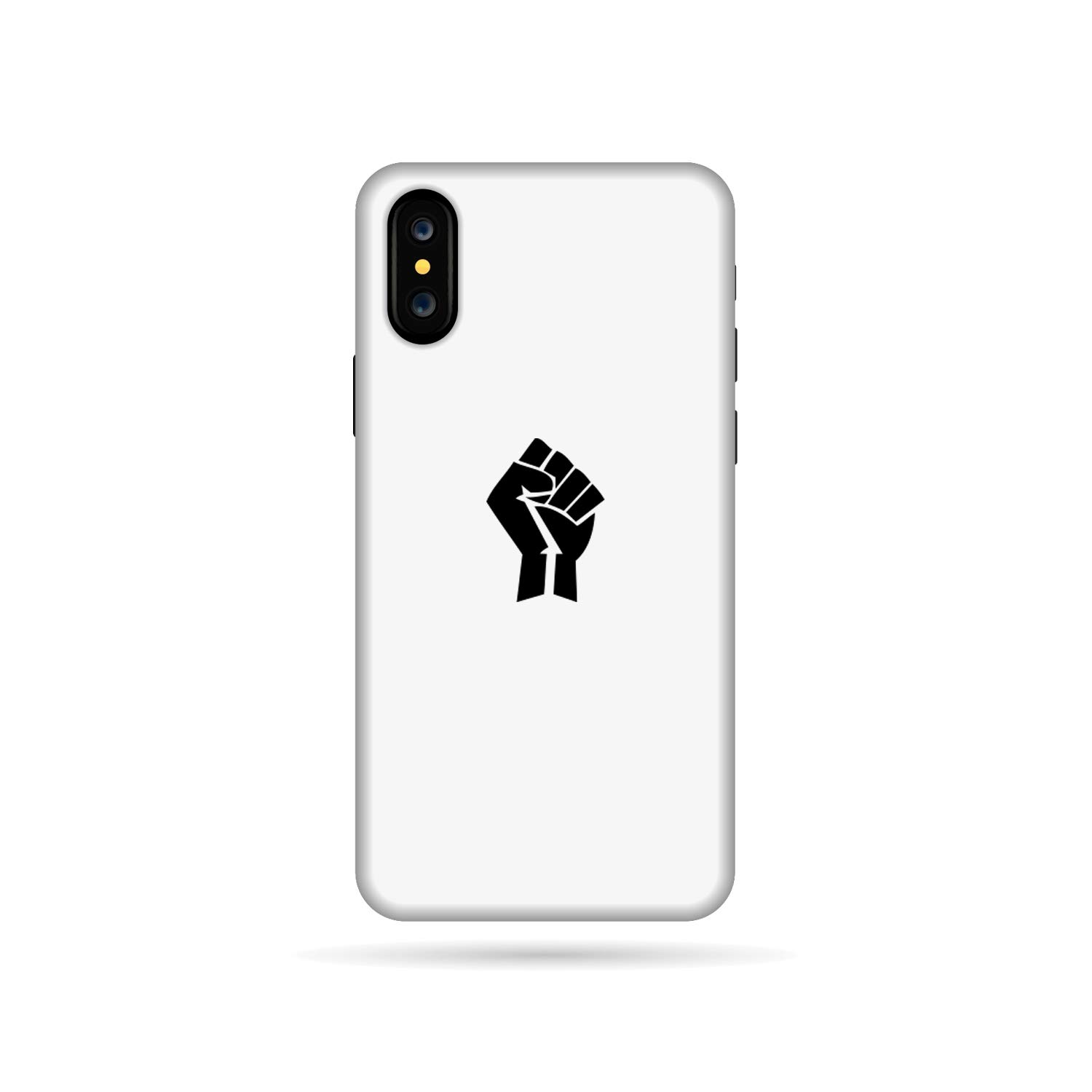 StickerDeen | Protest Raised Clenched Fist (Palestine, Yemen, Syria, BLM..) Style Removable, Car Bumper, Wall, Phone, Laptop, Tablet Vinyl Decal Stickers (Pack of 10) (Small, Black)