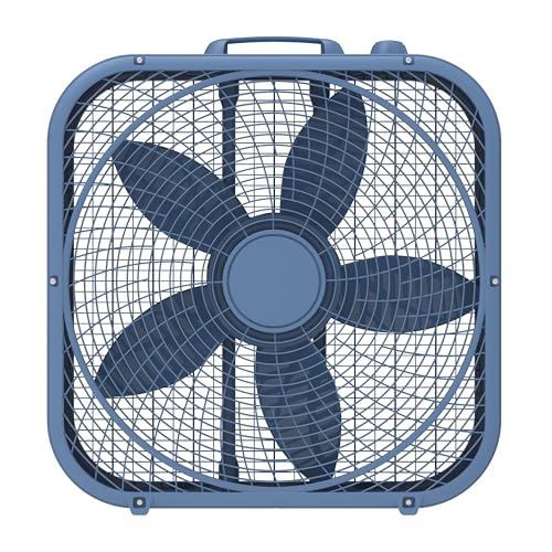 20" 3-Speed Energy Efficient Box Fan, Laguna Blue