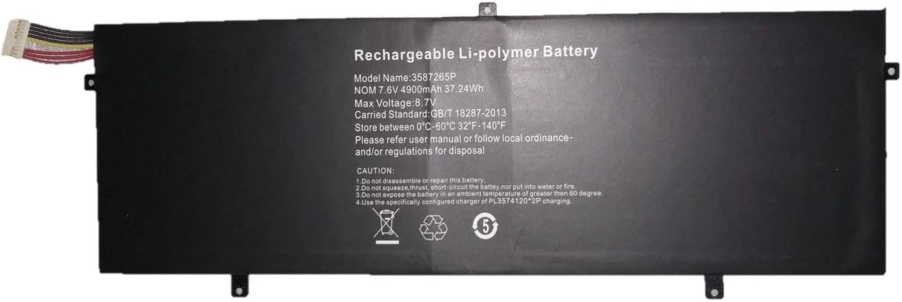 3282122-2S HW-3487265 WTL-3687265 P313R P313 Laptop Battery for Jumper Ezbook 3S V3 V4 LB10 MB10 Trekstor Surfbook A13B PEAQ Notebook Slim S130 7.6V 4500mAh 32.4W