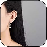 Chain Link Earrings for Women Gold Drop Hoop Earrings Paperclip Earrings Gold Dangle Earrings Fashion Square Earrings Gifts