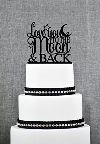 Love You To The Moon and Back Cake topper by Chicago Factory S150