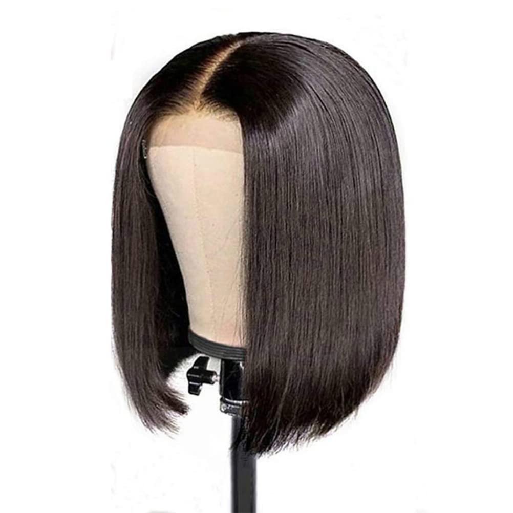 Hiraith Natural Brazilian Wig Curly Rose 360 Black Brazilian Wig Short Lace Wigs Human Hair Tulle Transparent