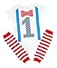 birdyboutique.com 1st Birthday Boy Outfit First Bow Tie Suspenders Leg Warmers One Set 12-18 months