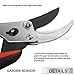 iGarden Traditional Bypass Pruning Shears Garden Scissor Heavy Duty - Lifetime Warranty