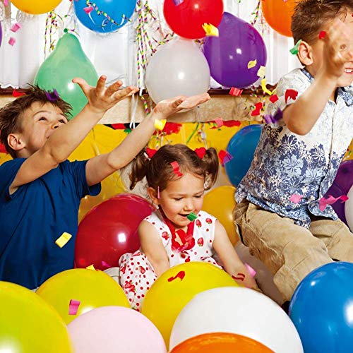 image for Feiyisuosi Party Balloons 12 Inches Rainbow Set (100 Pack), Assorted C