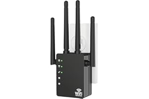 12880 Sq.Ft Range WiFi Extender Signal Booster Dual Band 5GHz/2.4GHz, 105-Device Compatibility, Simple Installation, WiFi Ext