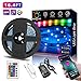 Nexillumi LED Strip Lights with Remote, APP Control Color Changing Rope Lights 16.4ft SMD 5050 RGB Light Strips with RF Remote Sync to Music for TV, Bedroom, Party and Home Decoration