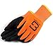 Better Grip Safety Winter Insulated Double Lining Rubber Coated Work Gloves, 3 Pairs/ Pack (Large, Hi-Vis Orange)
