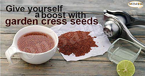 Organic Herbal Garden Cress Seeds Seed Lepidium Sativum Halim Chandrasur Chandrashoor Cresson de Fontaine for Health & Agriculture حب الرشاد (17.63oz = 500gm)