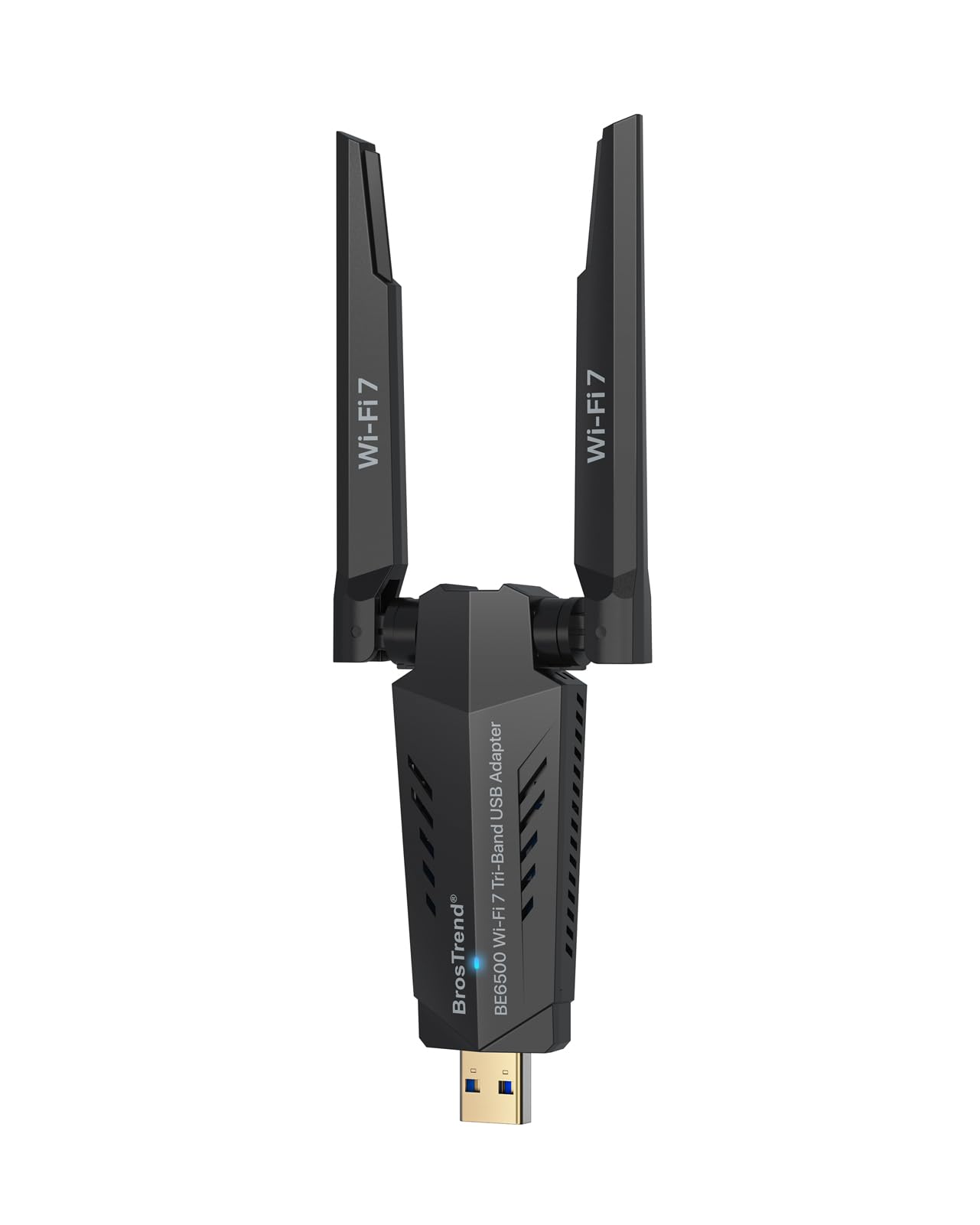 Photo 1 of BrosTrend BE6500 USB WiFi 7 Adapter, Tri-Band Long Range USB WiFi Adapter for Desktop PC Laptop, Wireless Dongle 6GHz + 5GHz + 2.4G, Ultra-Low Latency Wi-Fi Antenna PC Gaming for Windows 11/10, 4K-QAM